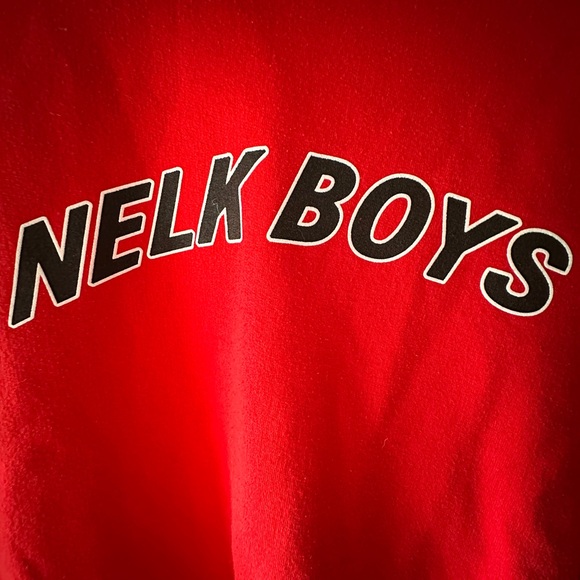 Nelk Boys Red Crewneck Sweatshirt - Picture 2 of 4